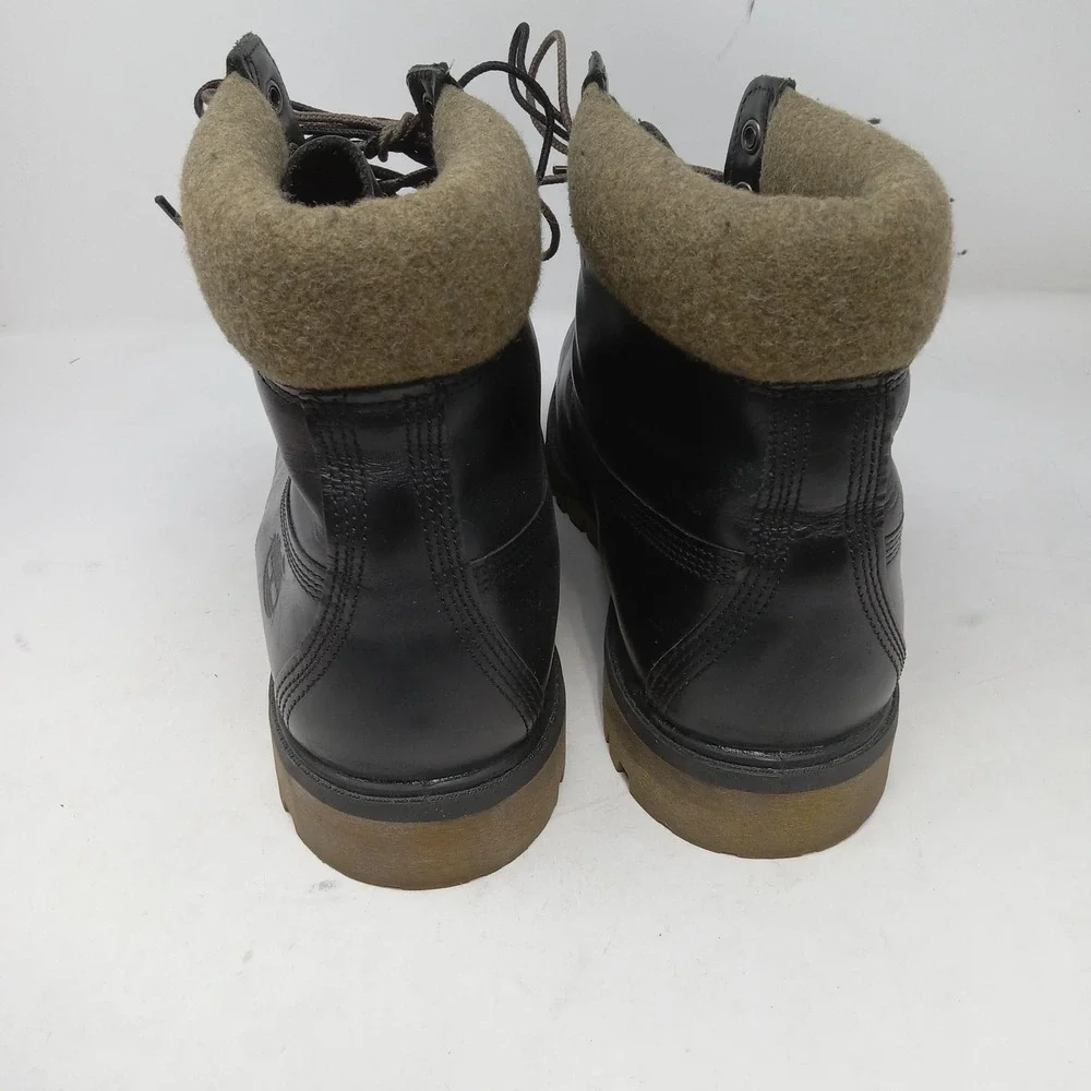 Timberland Boots Mens Size 13 Black Leather Hainsworth‎ Insulated Winter Snow